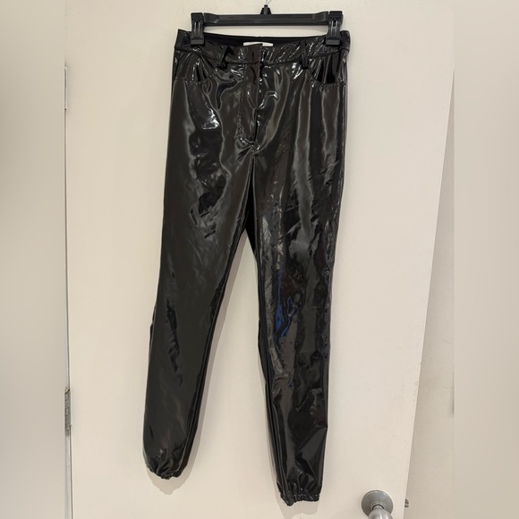 Tibi Shiny Black Patent Pants.size 4. Excellent condition - Picture 1 of 4